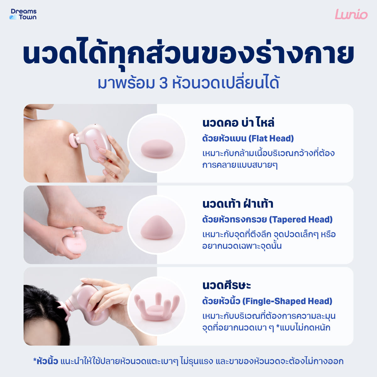 เครื่องนวดกล้ามเนื้อพกพา LUNIO MINI MASSAGE GUN ปืนนวดไร้สายไซส์มินิ_3